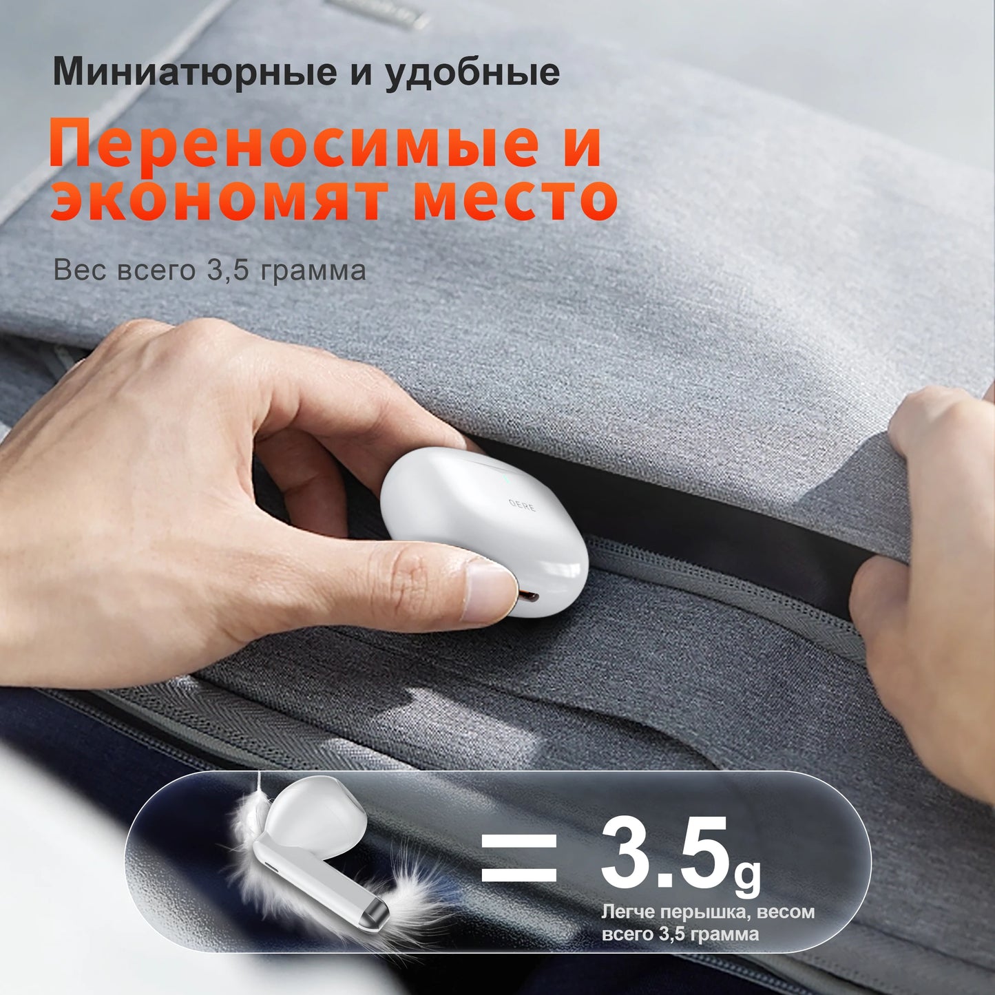 QERE E28 TWS Wireless Earbuds – Bluetooth 5.3, Hi-Fi Sound, Low-Latency Gaming & Waterproof