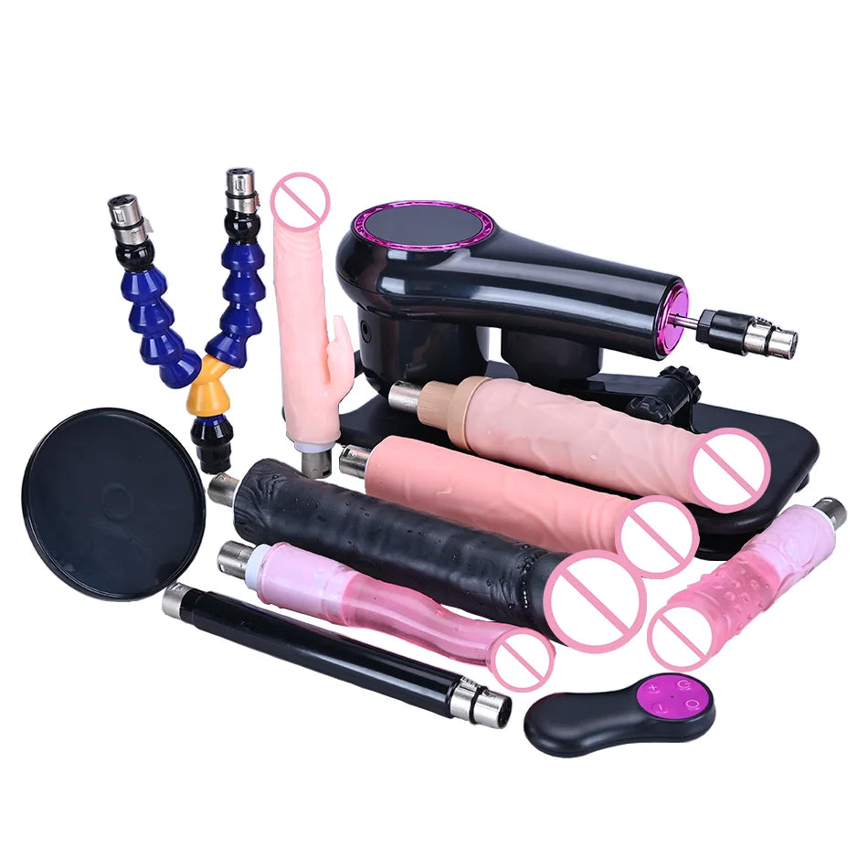 ROUGH BEAST 3XLR Wireless Sex Machine with Telescopic Dildo Attachment for Men & Women