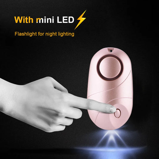 Security Alarm  Attack Alarm  Security Alarm Emergency Self Defense Alarm Keychain LED Light 130dB
