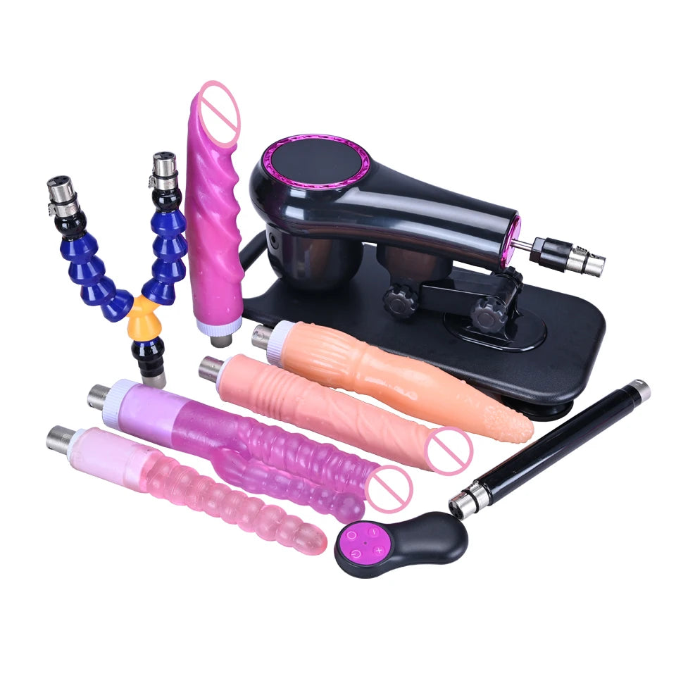 ROUGH BEAST 3XLR Wireless Sex Machine with Telescopic Dildo Attachment for Men & Women