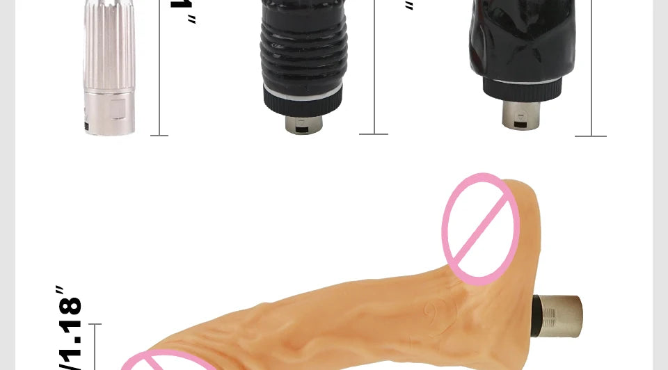 ROUGH BEAST 3XLR Wireless Sex Machine with Telescopic Dildo Attachment for Men & Women