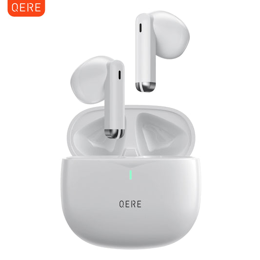 QERE E28 TWS Wireless Earbuds – Bluetooth 5.3, Hi-Fi Sound, HD Mic, Low-Latency Gaming, Waterproof