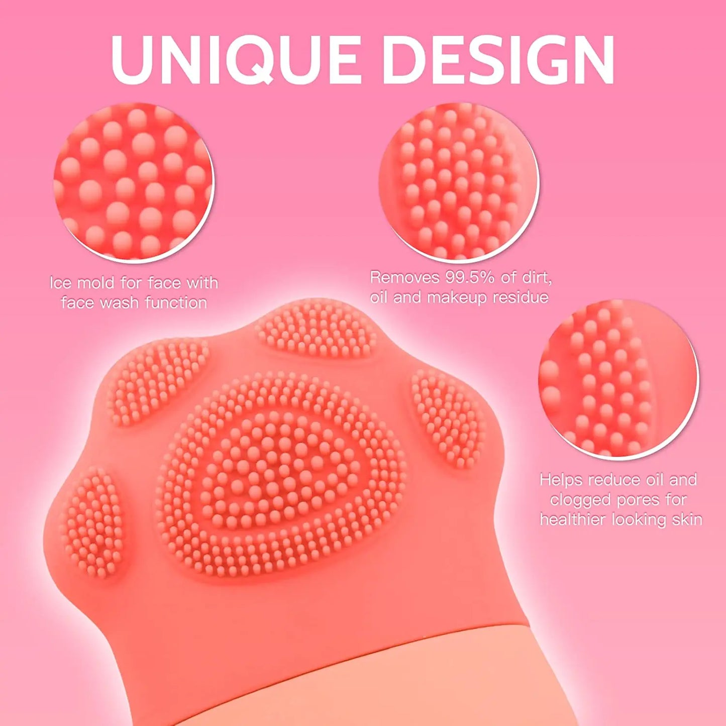 Ice Roller Skin Care Set with Facial Brush & Cleaning Mat