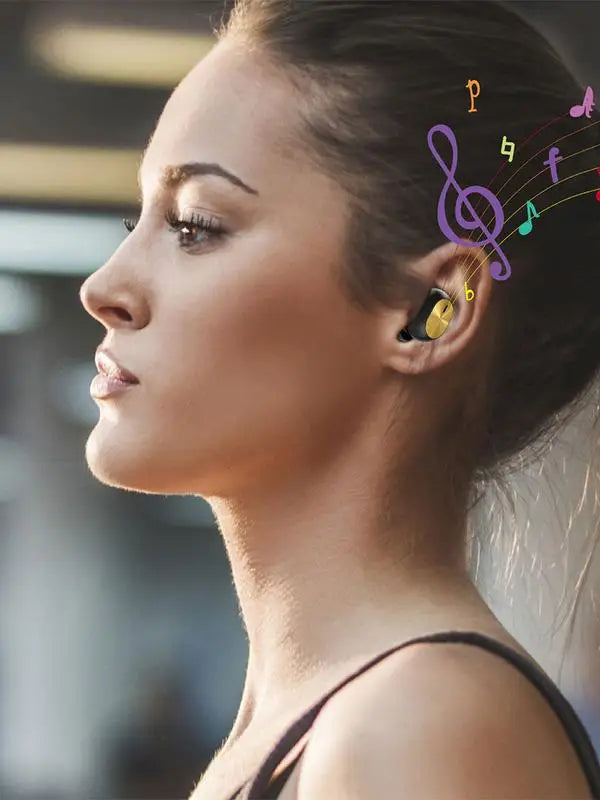 Single Wireless In-Ear Bluetooth Earbud – Waterproof Sport Headset for Calls & Music