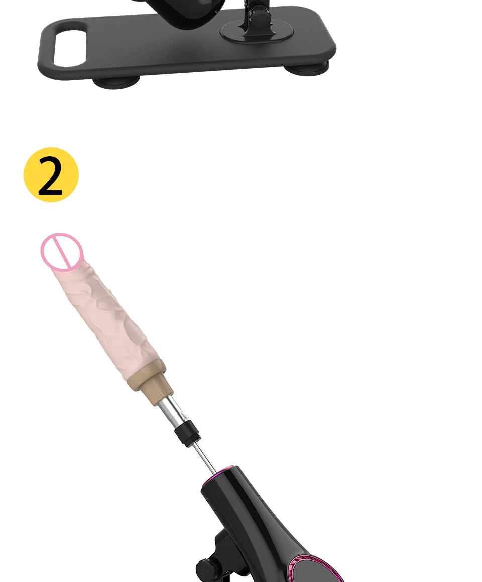 ROUGH BEAST 3XLR Wireless Sex Machine with Telescopic Dildo Attachment for Men & Women