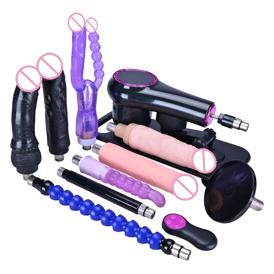 ROUGH BEAST 3XLR Wireless Sex Machine with Telescopic Dildo Attachment for Men & Women