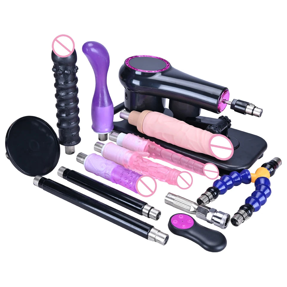 ROUGH BEAST 3XLR Wireless Sex Machine with Telescopic Dildo Attachment for Men & Women