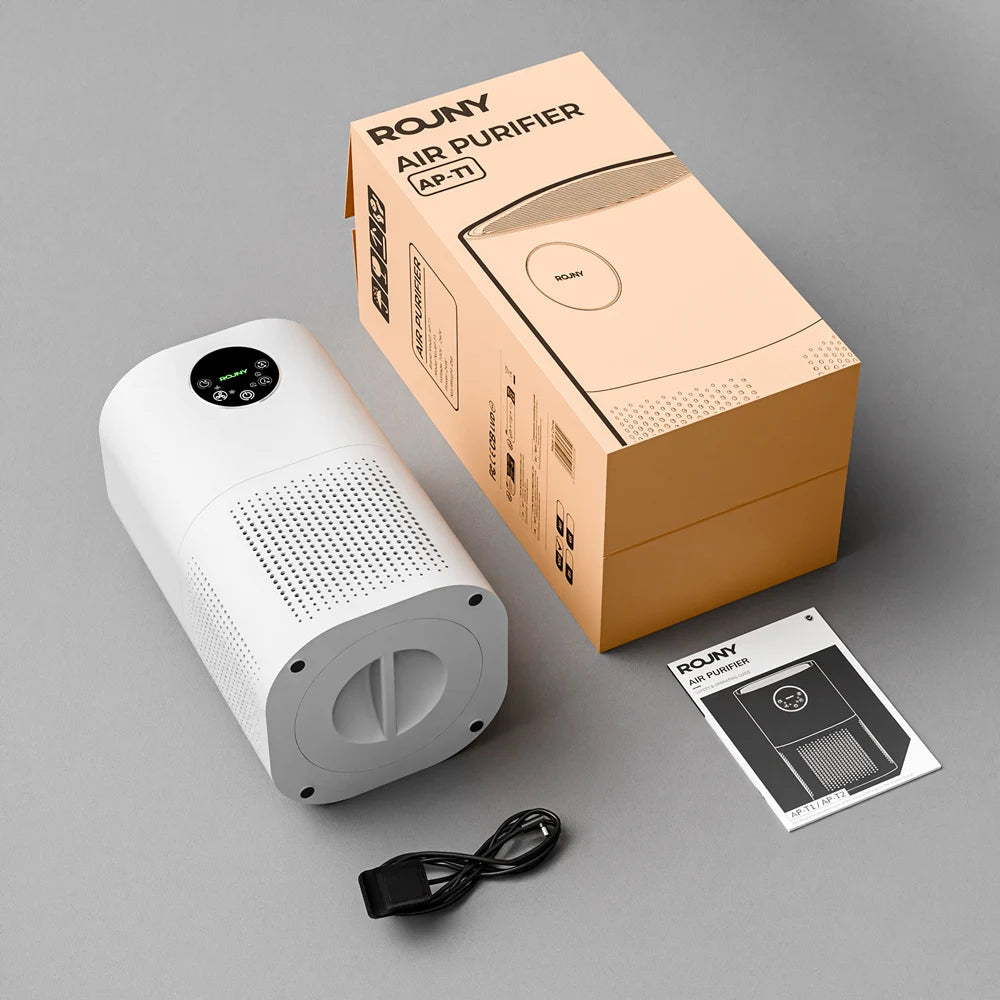 Air Purifier for Home – H13 True HEPA Filter, Quiet 25dB, Allergies & Pet Hair, Odor Control (White)