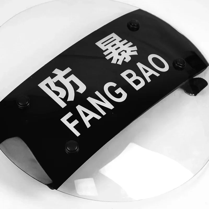 Transparent PC Riot Shield – Round Explosion-Proof Security Protection