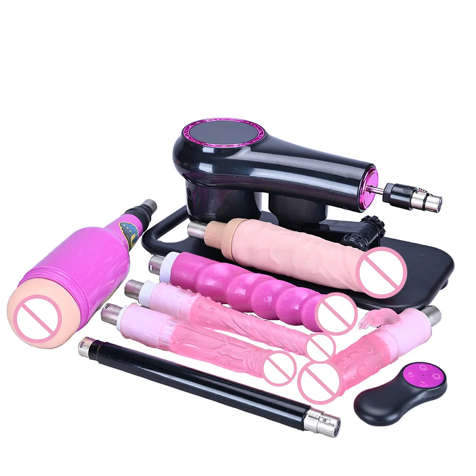 ROUGH BEAST 3XLR Wireless Sex Machine with Telescopic Dildo Attachment for Men & Women