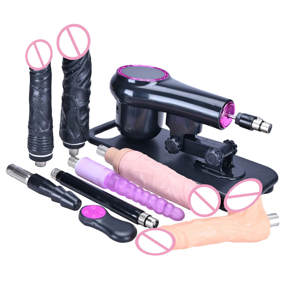 ROUGH BEAST 3XLR Wireless Sex Machine with Telescopic Dildo Attachment for Men & Women