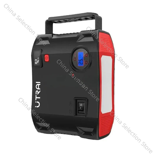 Utrai Car Jump Starter 59.2wh Power Bank 12V BatteryCharger Booster with Tire Air Pump LED Light Emergency Tool Starting Device