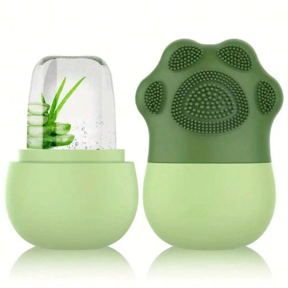 Ice Roller Skin Care Set with Facial Brush & Cleaning Mat