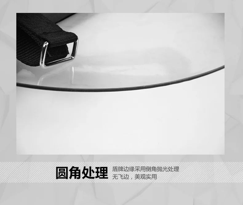 Transparent PC Riot Shield – Round Explosion-Proof Security Protection