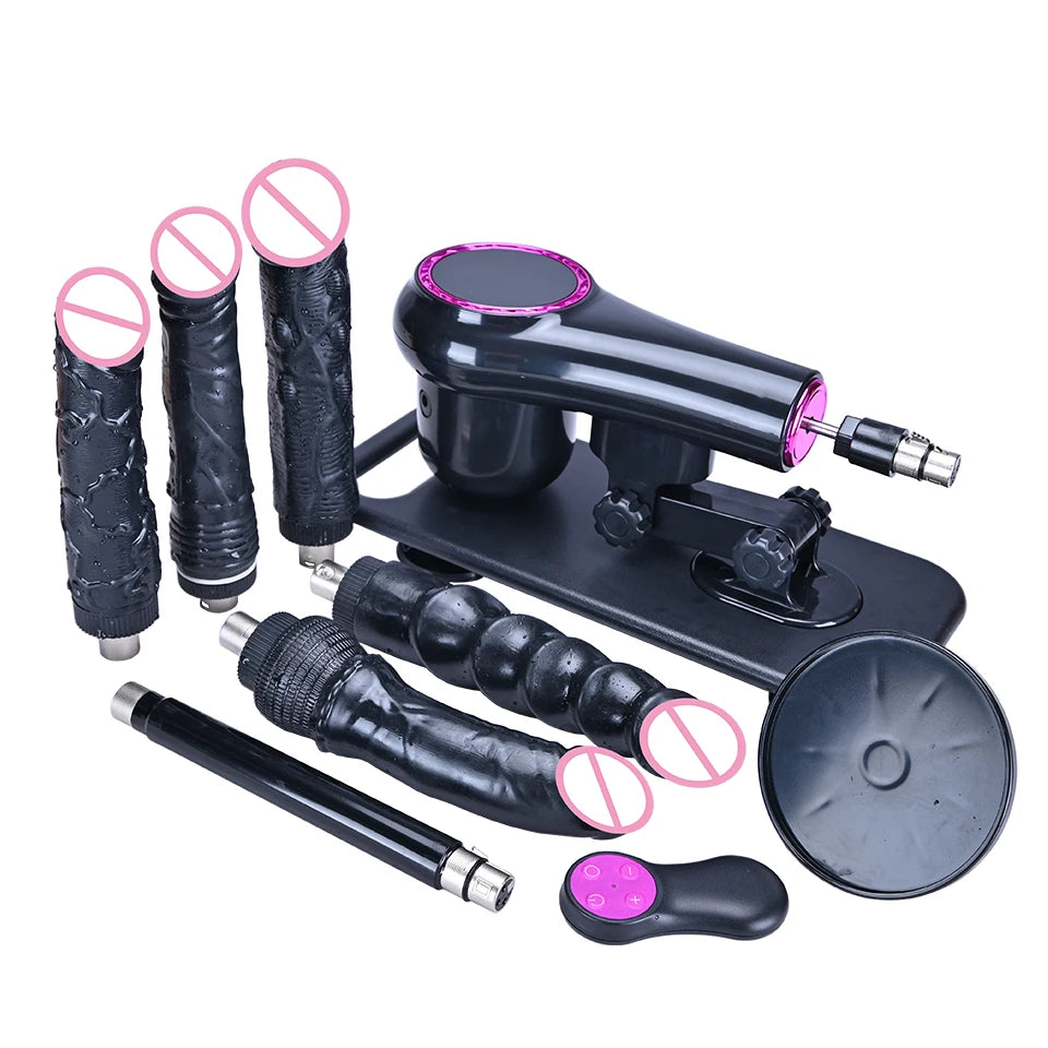 ROUGH BEAST 3XLR Wireless Sex Machine with Telescopic Dildo Attachment for Men & Women