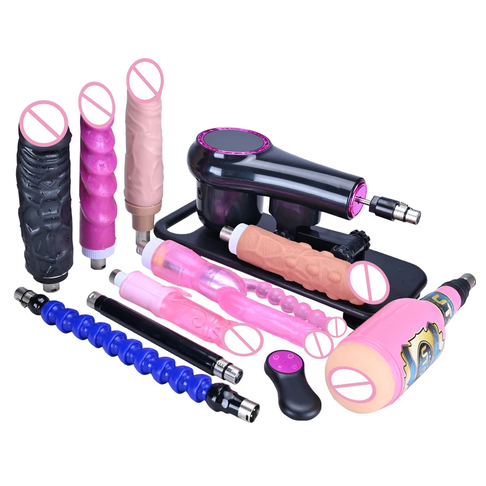 ROUGH BEAST 3XLR Wireless Sex Machine with Telescopic Dildo Attachment for Men & Women