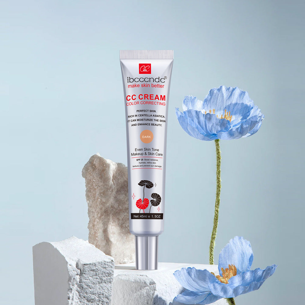 Moisturizing Correcting CC Cream – Waterproof, Anti-Sweat, Long-Lasting Makeup Base & Concealer for Smooth, Even Skin Tone