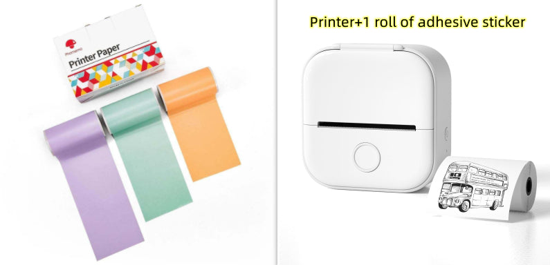 Portable Mini Bluetooth Thermal Label & Photo Printer