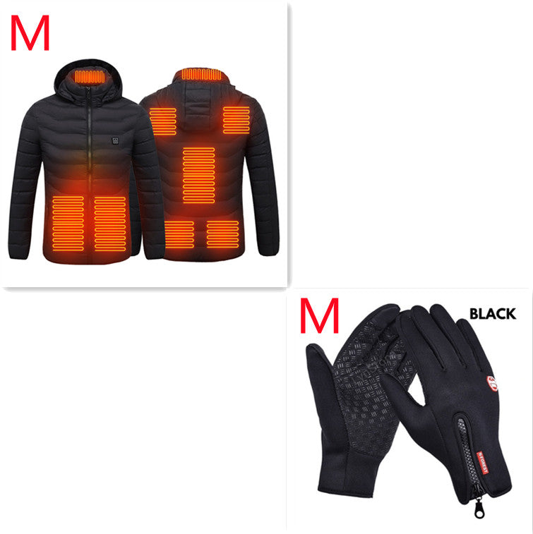 Men’s USB Heated Winter Jacket – Electric Thermal Coat