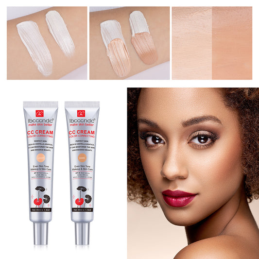 Moisturizing Correcting CC Cream – Waterproof, Anti-Sweat, Long-Lasting Makeup Base & Concealer for Smooth, Even Skin Tone