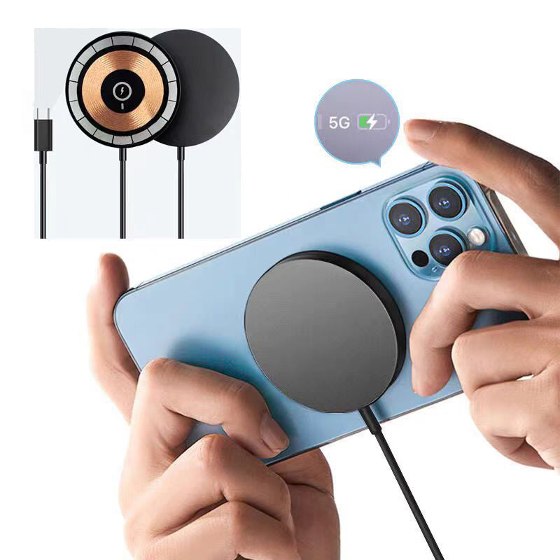 15W Magnetic Wireless Charger for iPhone 12–17 Pro & Pro Max – Fast Wireless Charging Pad