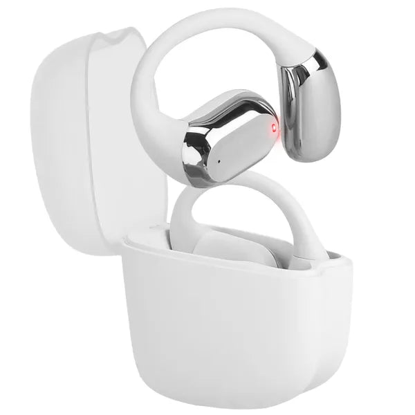 Wireless Open-Ear Sport Earbuds with Earhooks – LED Display & Waterproof Case