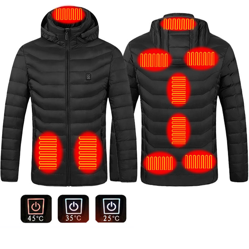 Men’s USB Heated Winter Jacket – Electric Thermal Coat