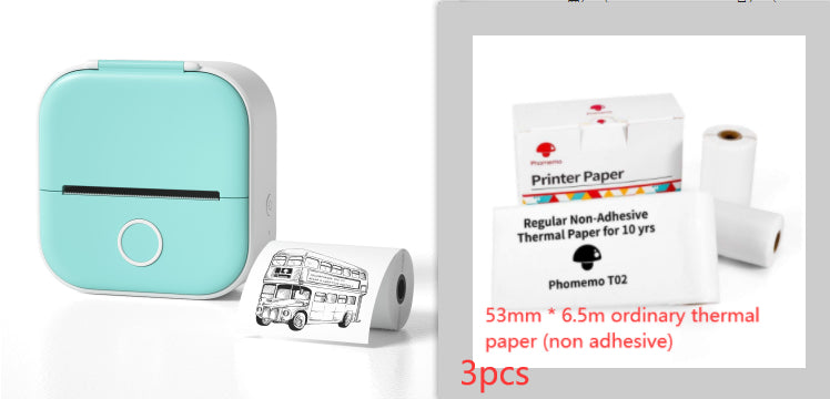 Portable Mini Bluetooth Thermal Label & Photo Printer